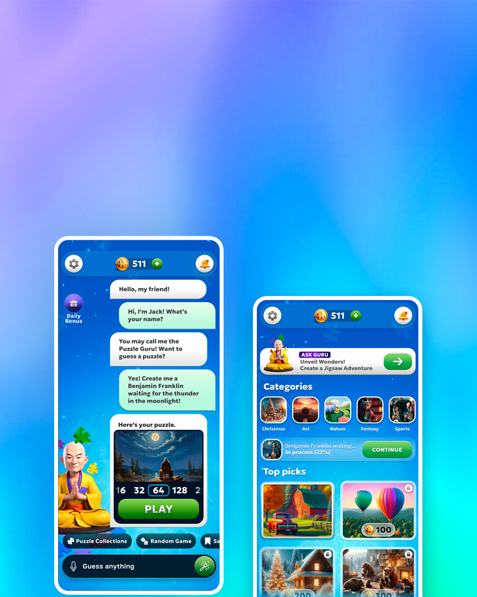 Guru Puzzle AI Game