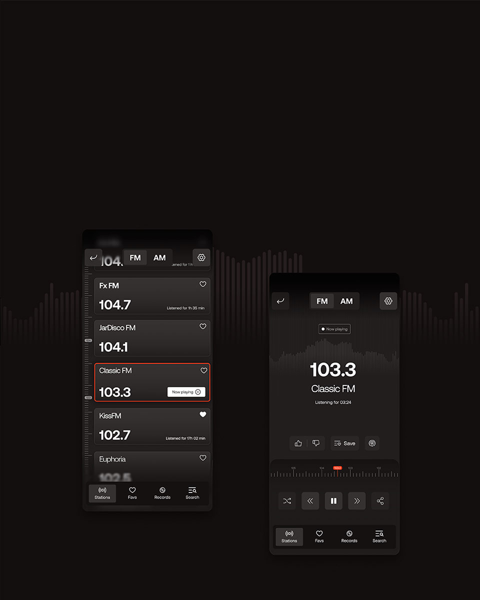 Classic Radio | UI/UX design
